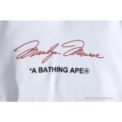 BAPE Marilyn Monroe Camouflage Background Hoodie 'WHITE' -Fusion Wear Shop 6976713b