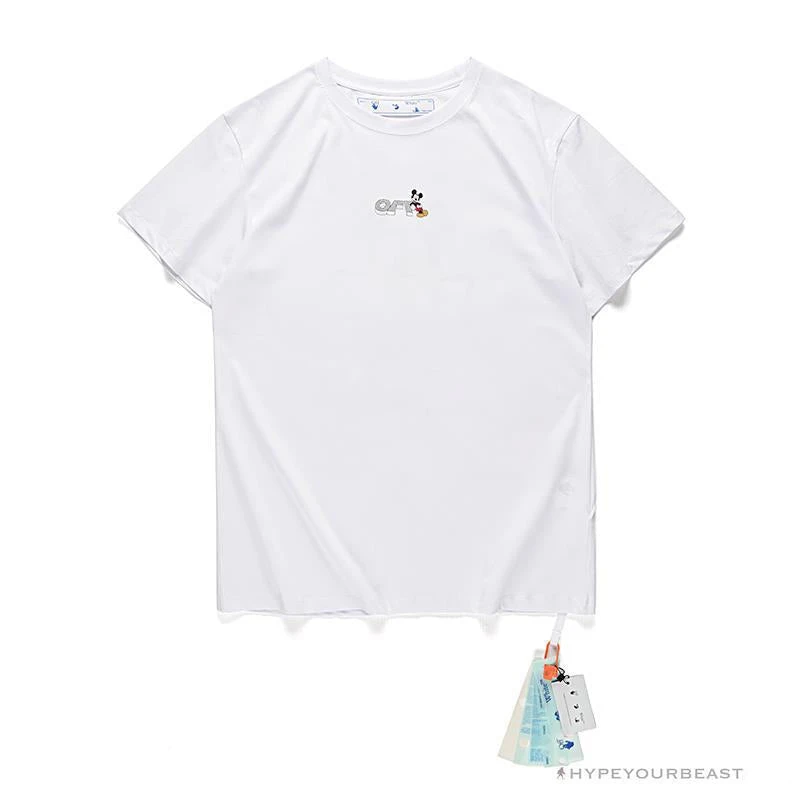 OFF-WHITE Mickey Bluff Face Tee Shirt 'WHITE' 1 OFF-WHITE Mickey Bluff Face Tee Shirt 'WHITE'