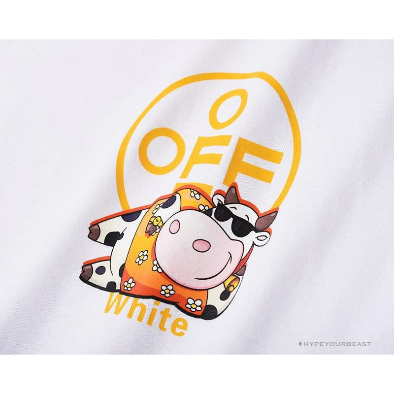 OFF-WHITE Hawaiian Cow Arrow Tee Shirt "WHITE' 10 OFF-WHITE Hawaiian Cow Arrow Tee Shirt "WHITE' - Image 10