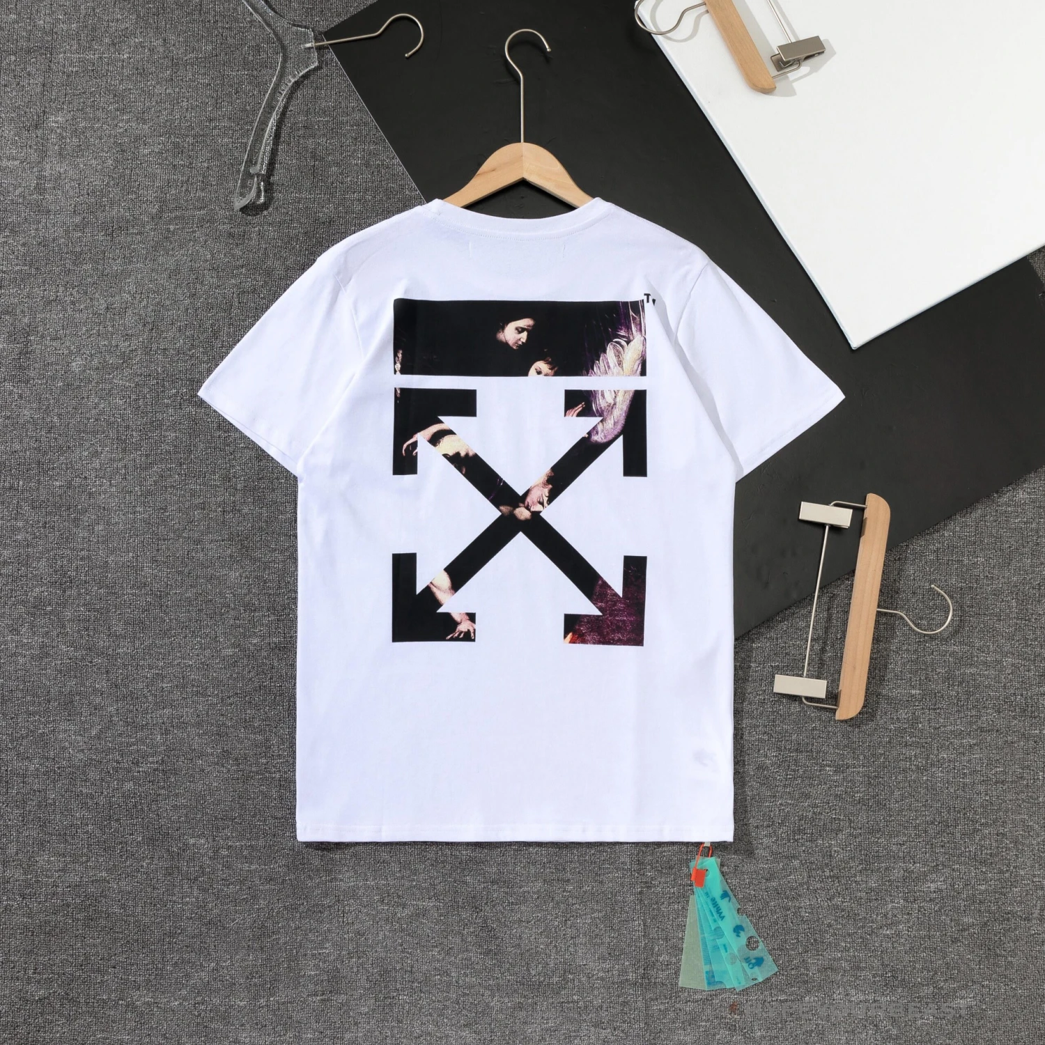 OFF-WHITE Mary Religious Oil Painting Tee Shirt 'WHITE' 2 OFF-WHITE Mary Religious Oil Painting Tee Shirt 'WHITE' - Image 2