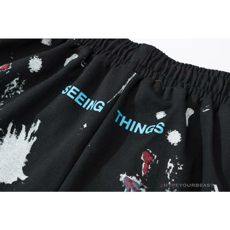 OFF-WHITE Hot Starry Sky Fireworks Shorts 'BLACK' 12 OFF-WHITE Hot Starry Sky Fireworks Shorts 'BLACK' - Image 12