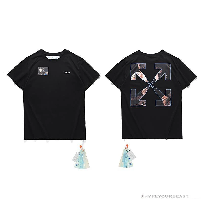 OFF-WHITE New Limited Religious Tee Shirt 'BLACK' 3 OFF-WHITE New Limited Religious Tee Shirt 'BLACK' - Image 3