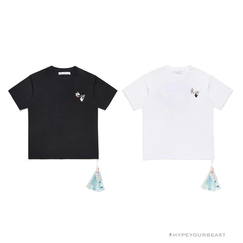 OFF-WHITE Takashi Murakami Sunflower Tee Shirt 'BLACK' 3 OFF-WHITE Takashi Murakami Sunflower Tee Shirt 'BLACK' - Image 3