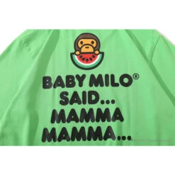 BAPE Baby Milo Watermelon Little Monkey Tee Shirt 'GREEN' -Fusion Wear Shop 6fd05f52