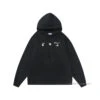 Off White Hoodie Royal - Black