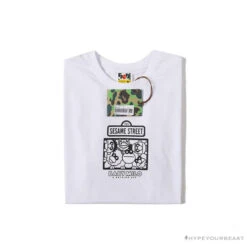 BAPE Baby Milo Sesame Street Plain Tee Shirt 'WHITE' -Fusion Wear Shop 72155188