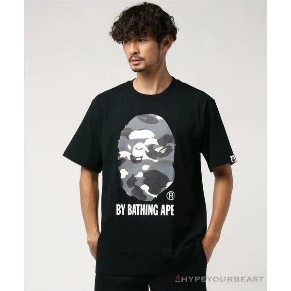 BAPE Luminous Spots Camouflage Great Ape Man Black Head Cotton Short Sleeve Tee Shirt 'BLACK' 13 BAPE Luminous Spots Camouflage Great Ape Man Black Head Cotton Short Sleeve Tee Shirt 'BLACK' - Image 13