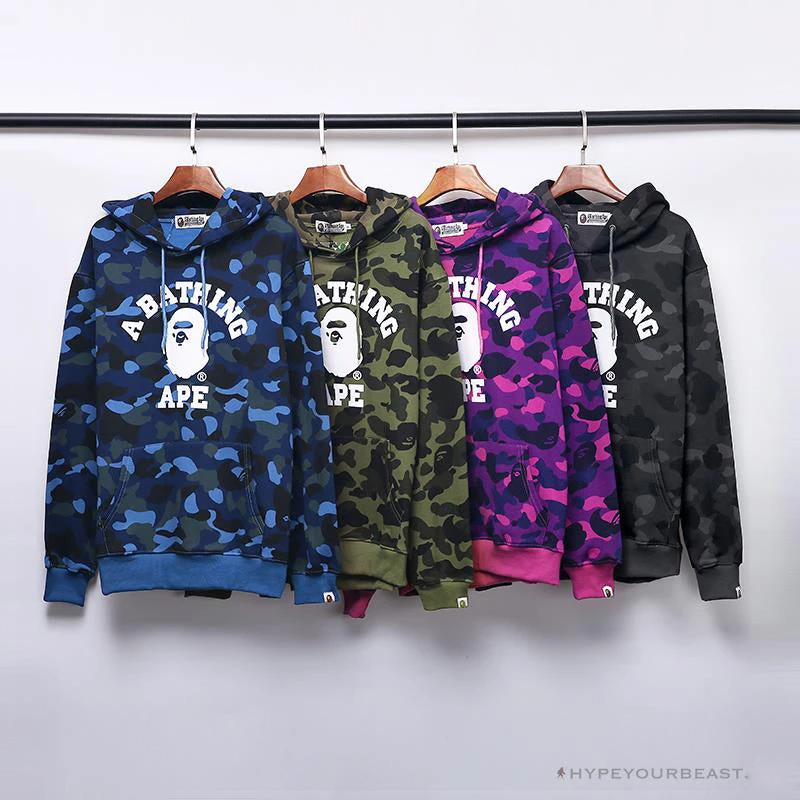 BAPE X Bathing Ape Head Camouflage Hoodie 'BLUE' 6 BAPE X Bathing Ape Head Camouflage Hoodie 'BLUE' - Image 6