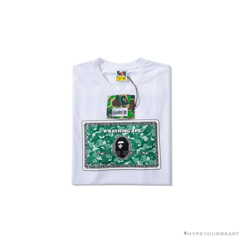 BAPE Spoof Dollar Bill Tee Shirt 'WHITE' 3 BAPE Spoof Dollar Bill Tee Shirt 'WHITE' - Image 3
