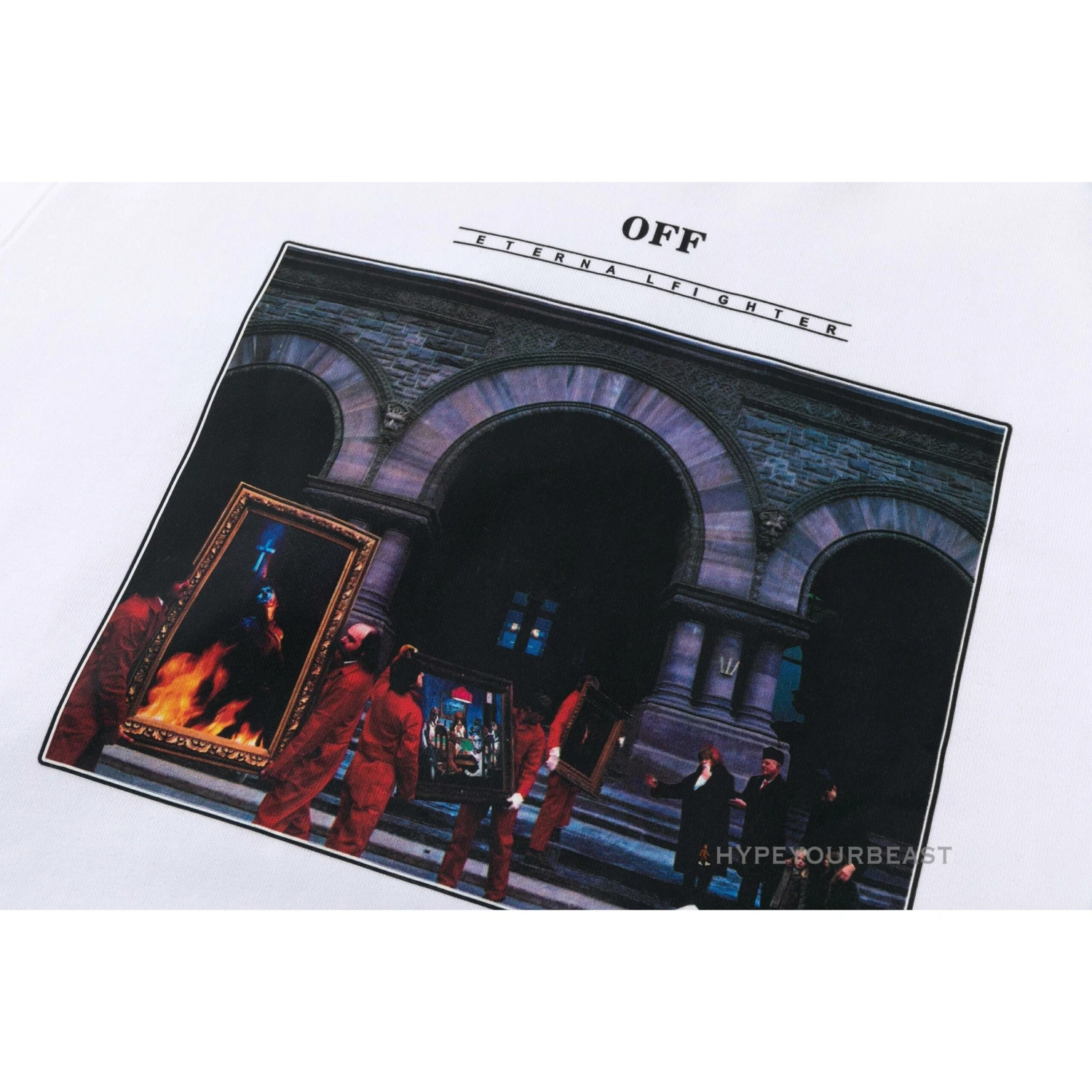 Off White Hoodie Fighter - White 4 Off White Hoodie Fighter - White - Image 4