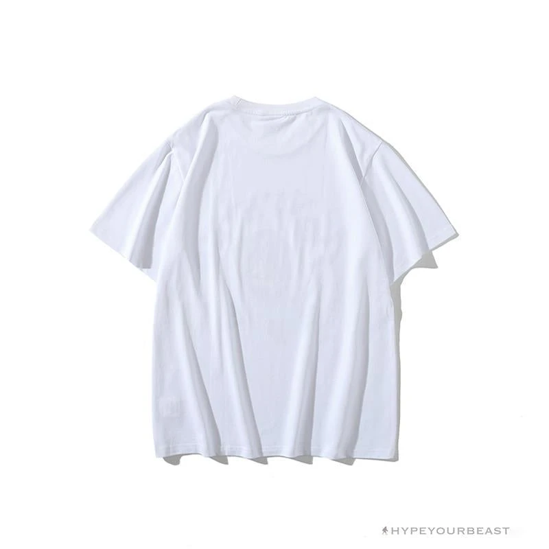 BAPE Messy Letters Upside Down Little Ape Head Tee Shirt 'WHITE' 2 BAPE Messy Letters Upside Down Little Ape Head Tee Shirt 'WHITE' - Image 2