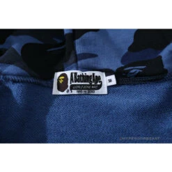 BAPE Camo Hoodie Shark Head 'NAVY BLUE' -Fusion Wear Shop 791de59b