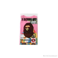BAPE Baby Milo Color Square Ape Head Tee Shirt 'PINK' -Fusion Wear Shop 79d912e9