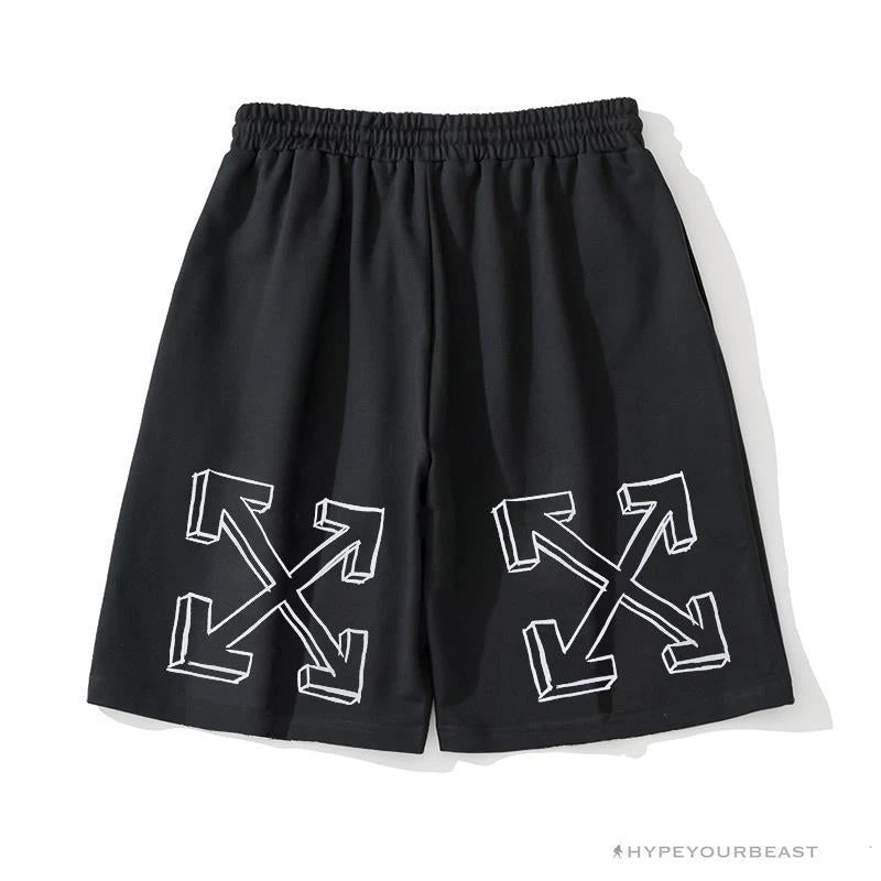 OFF-WHITE Dimensional Sketch Shorts 'BLACK' 1 OFF-WHITE Dimensional Sketch Shorts 'BLACK'