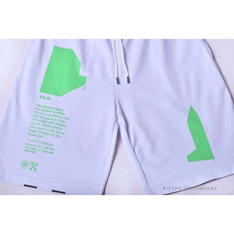 OFF-WHITE Golden Ratio Shorts 'WHITE' 6 OFF-WHITE Golden Ratio Shorts 'WHITE' - Image 6