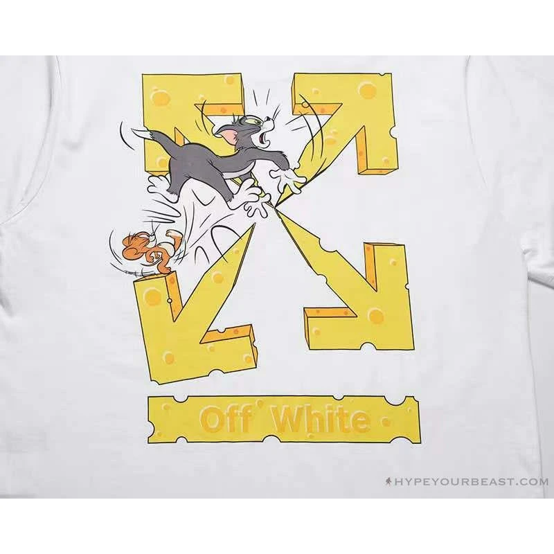 OFF-WHITE Cat And Mouse Tee Shirt 'WHITE' 8 OFF-WHITE Cat And Mouse Tee Shirt 'WHITE' - Image 8