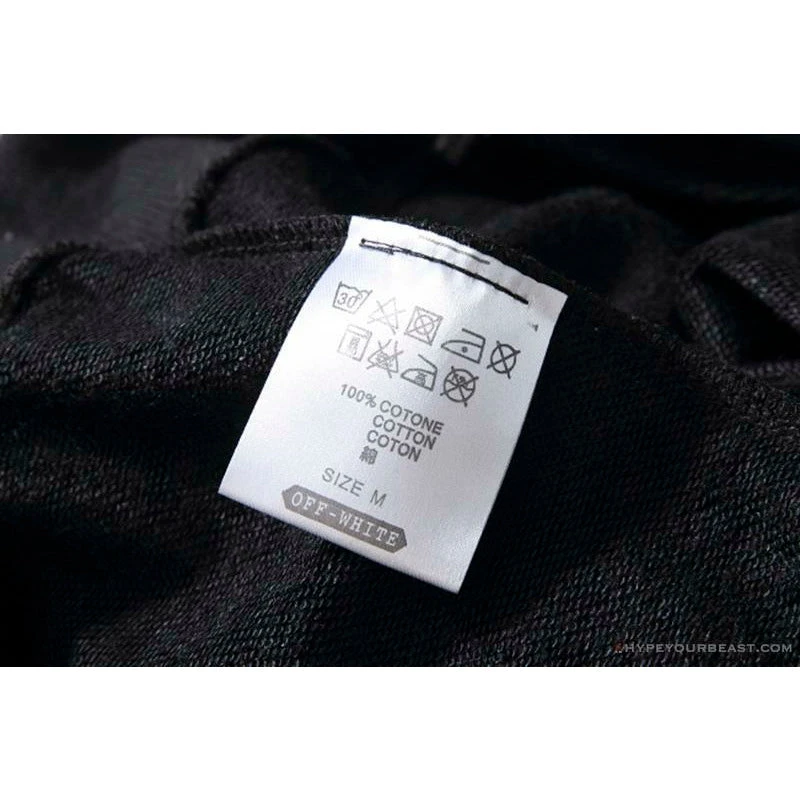 OFF-WHITE Classic Wave Oil Painting Cotton Terry Long Sleeve Shirt 'BLACK' 12 OFF-WHITE Classic Wave Oil Painting Cotton Terry Long Sleeve Shirt 'BLACK' - Image 12