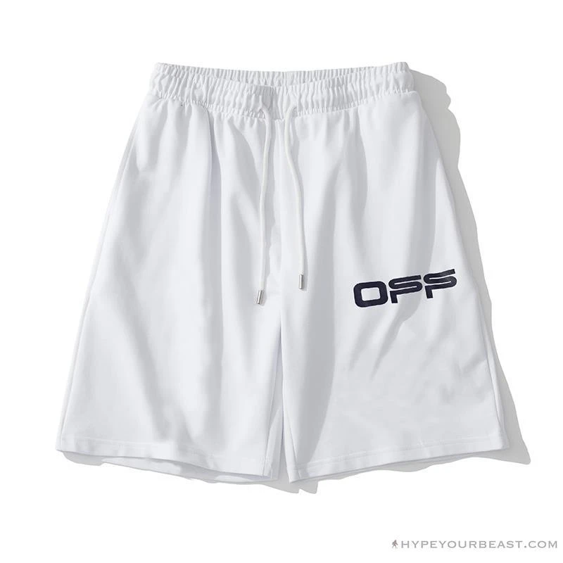OFF-WHITE Cabin Baggage Shorts 'WHITE' 1 OFF-WHITE Cabin Baggage Shorts 'WHITE'