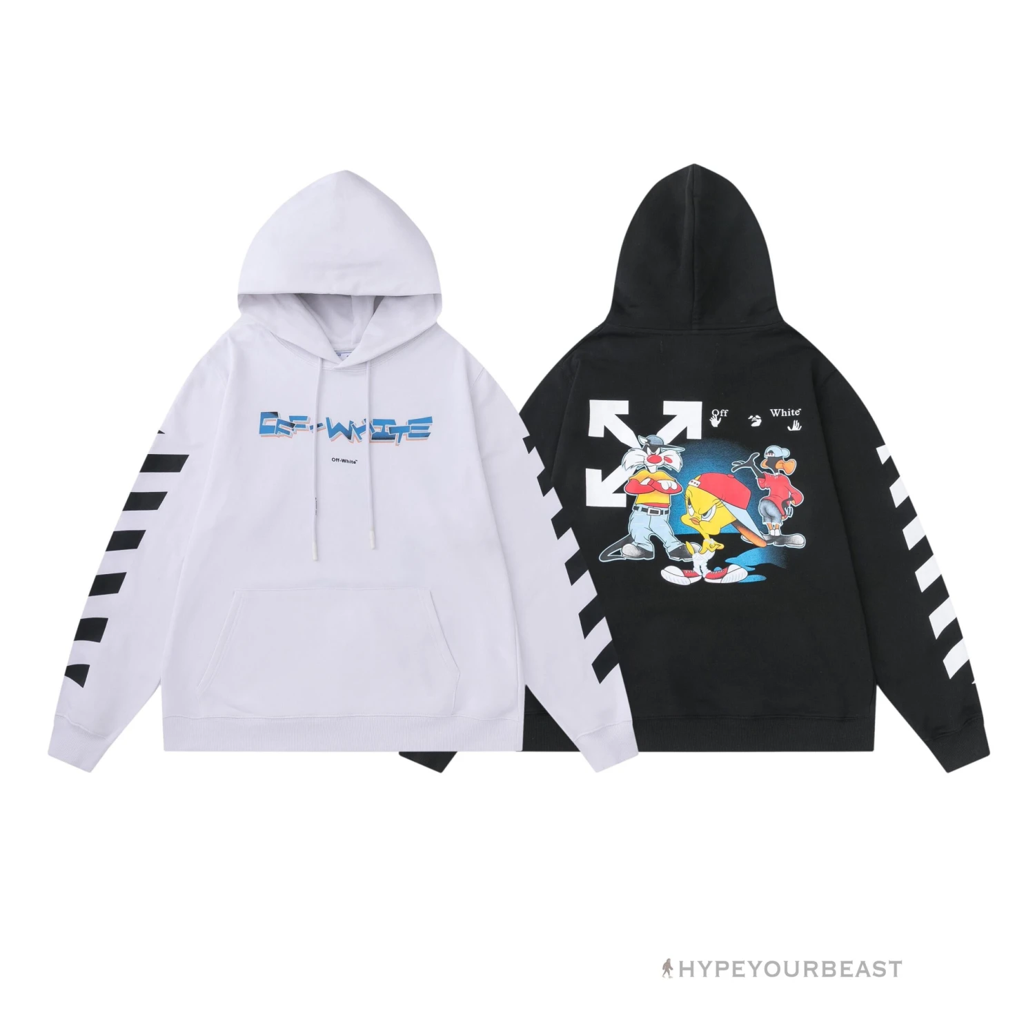 Off White Hoodie Looney - Black 4 Off White Hoodie Looney - Black - Image 4