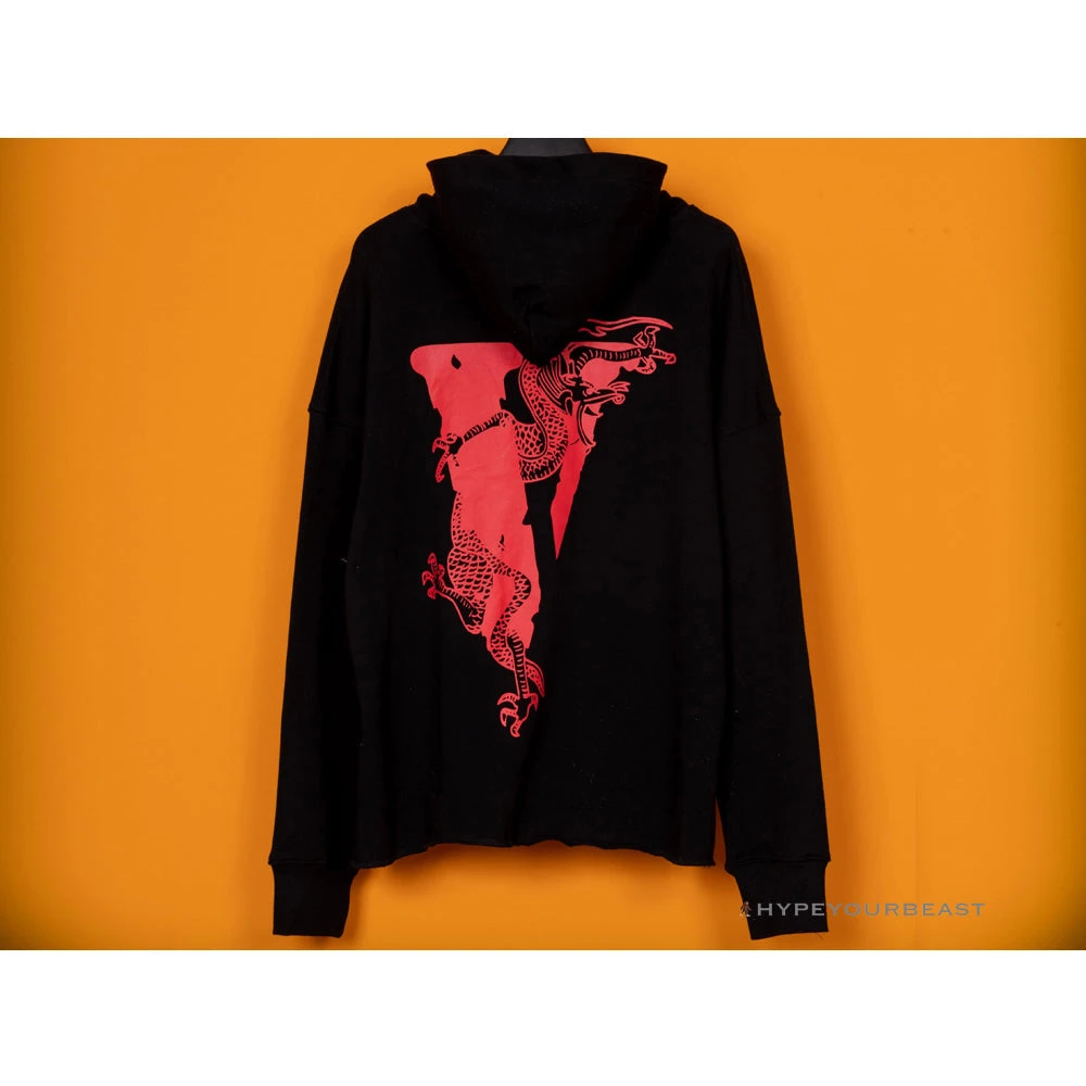 Vlone Black Red Serpent Hoodie 4 Vlone Black Red Serpent Hoodie - Image 4