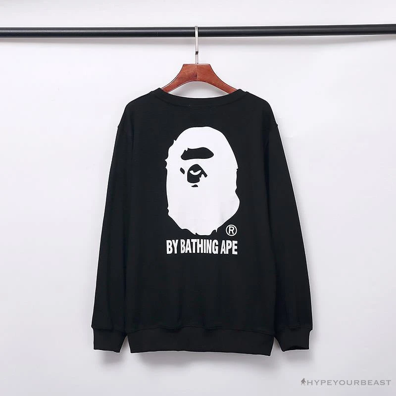 BAPE Behind The Great Ape-Man Head Long Sleeve Shirt 'BLACK' 2 BAPE Behind The Great Ape-Man Head Long Sleeve Shirt 'BLACK' - Image 2