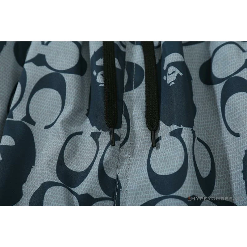 BAPE X COACH Co-Branded Grey-Blue Shorts 5 BAPE X COACH Co-Branded Grey-Blue Shorts - Image 5