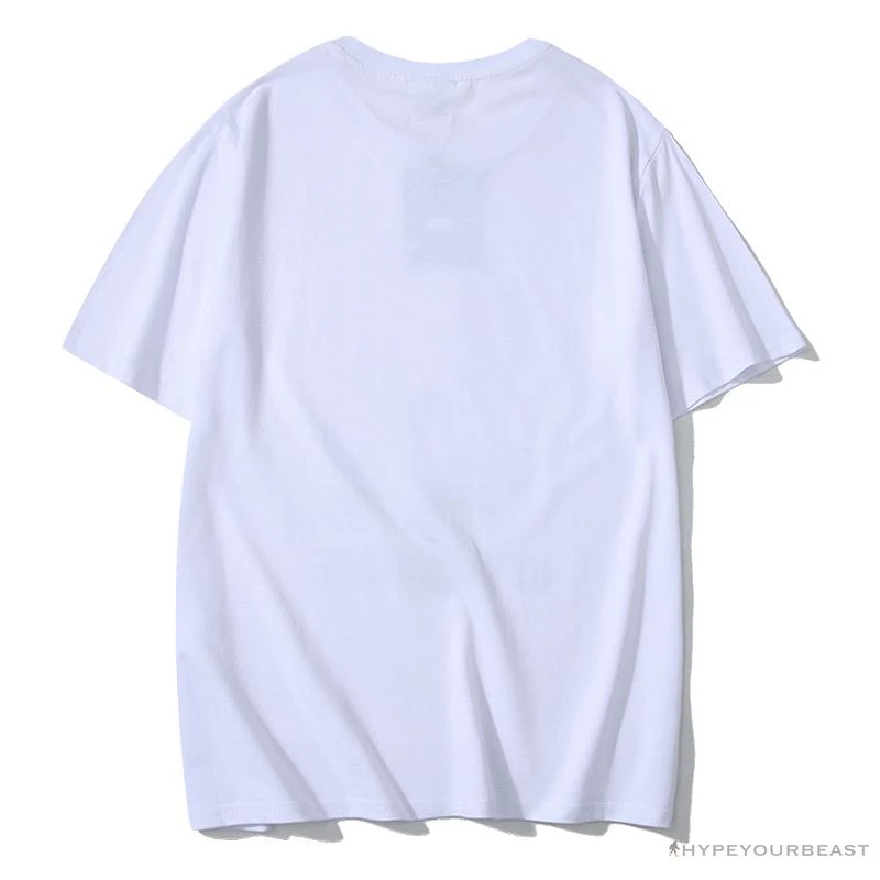 BAPE Luminous Spots Camouflage Great Ape Man Black Head Cotton Short Sleeve Tee Shirt 'WHITE' 2 BAPE Luminous Spots Camouflage Great Ape Man Black Head Cotton Short Sleeve Tee Shirt 'WHITE' - Image 2