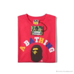 BAPE Little Ape Head Colorful Classic Tee Shirt 'PINK' -Fusion Wear Shop 7ed640d6