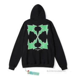 Off-White Green Hoodie - Black -Fusion Wear Shop 813baf43copy