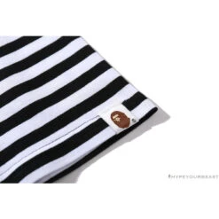 BAPE Baby Milo Rock Bass Player Striped Tee Shirt 'BLACK' -Fusion Wear Shop 82ee9003