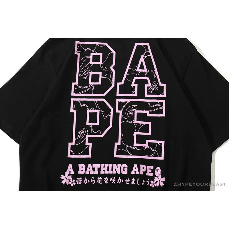 BAPE Japan Limited Edition Mt. Fuji Sakura Tee Shirt 'BLACK' 8 BAPE Japan Limited Edition Mt. Fuji Sakura Tee Shirt 'BLACK' - Image 8
