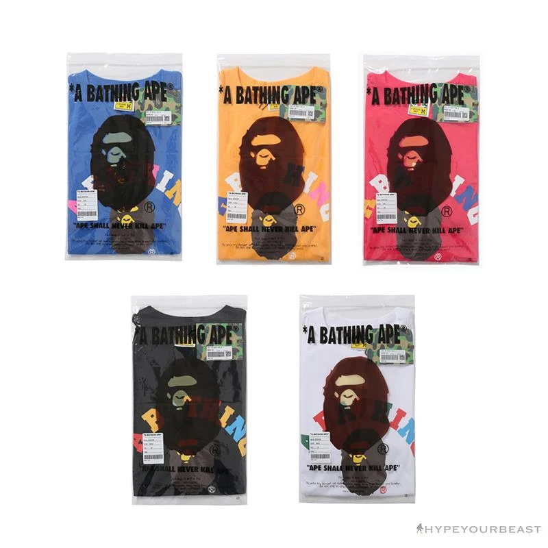 BAPE Little Ape Head Colorful Classic Tee Shirt 'BLACK' 7 BAPE Little Ape Head Colorful Classic Tee Shirt 'BLACK' - Image 7