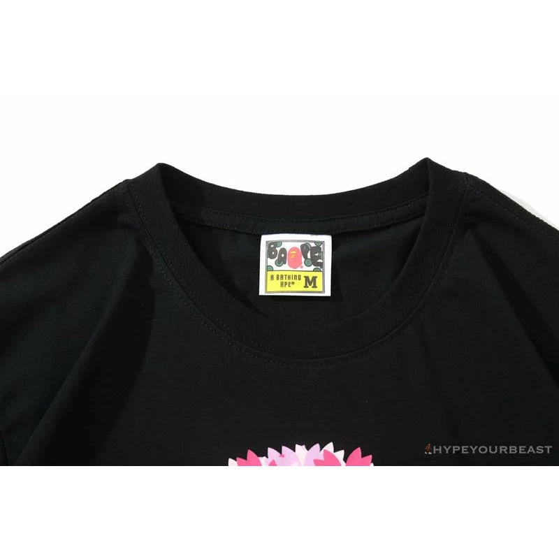 BAPE Japan Limited Edition Pink Cherry Tree Tee Shirt 'BLACK' 3 BAPE Japan Limited Edition Pink Cherry Tree Tee Shirt 'BLACK' - Image 3