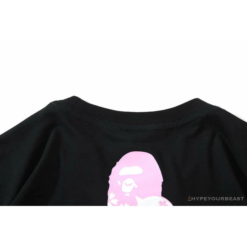 BAPE Japan Limited Edition Pink Cherry Tree Tee Shirt 'BLACK' 8 BAPE Japan Limited Edition Pink Cherry Tree Tee Shirt 'BLACK' - Image 8