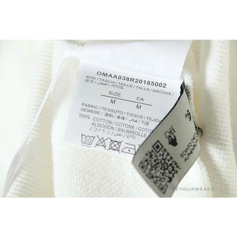 Off White Hoodie Skull White 3 Off White Hoodie Skull White - Image 3