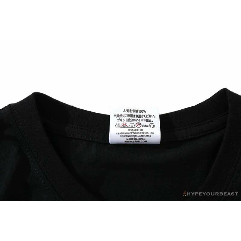 BAPE Japan Limited Edition Pink Cherry Tree Tee Shirt 'BLACK' 4 BAPE Japan Limited Edition Pink Cherry Tree Tee Shirt 'BLACK' - Image 4