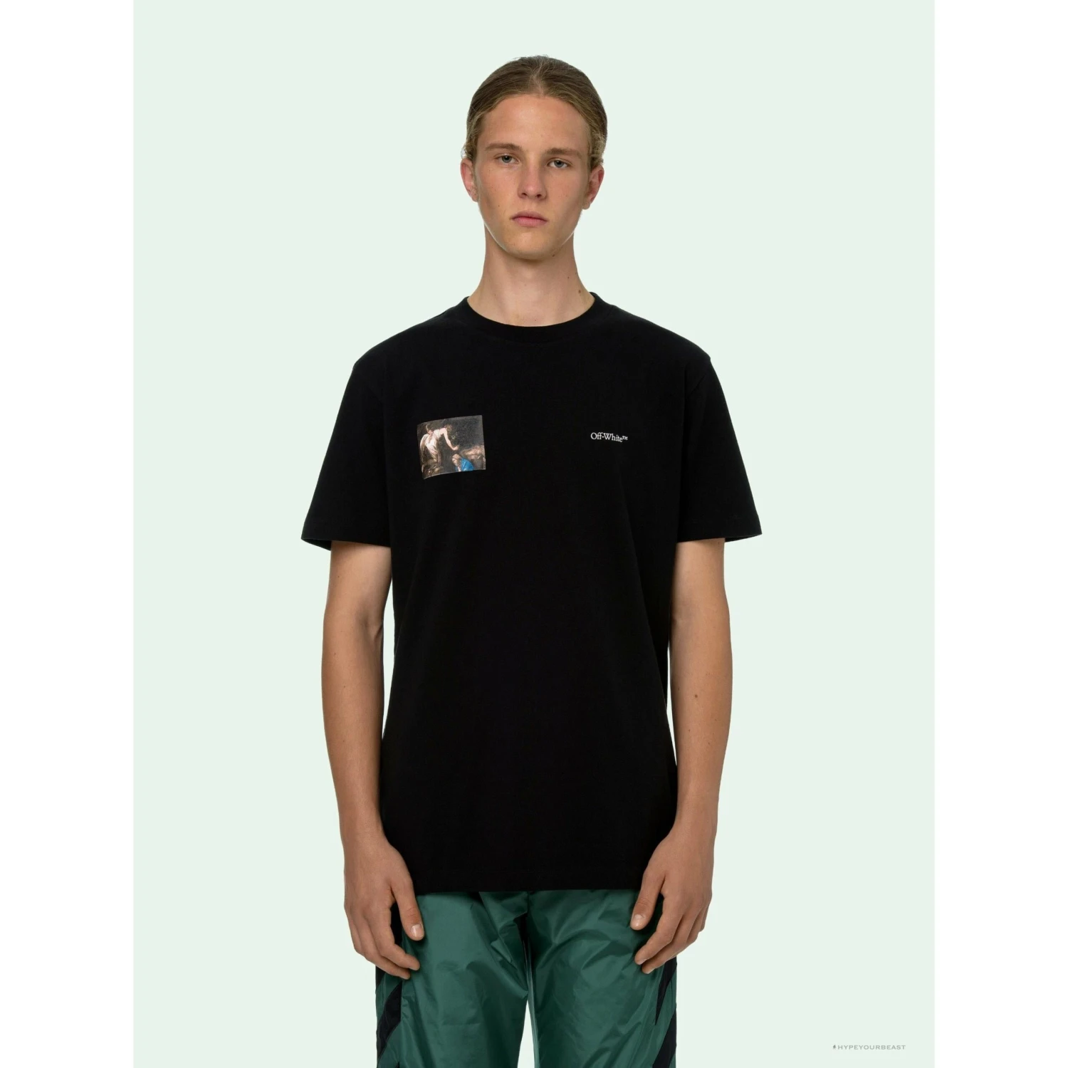 OFF-WHITE New Limited Religious Tee Shirt 'BLACK' 5 OFF-WHITE New Limited Religious Tee Shirt 'BLACK' - Image 5