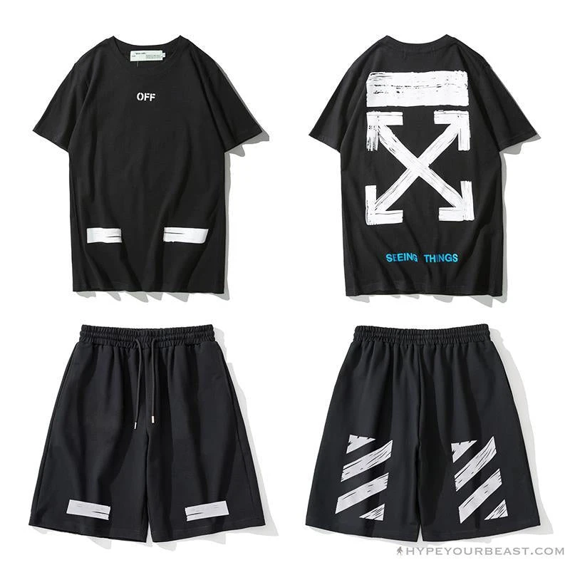 OFF-WHITE Classic Seeing Things Shorts 'BLACK' 11 OFF-WHITE Classic Seeing Things Shorts 'BLACK' - Image 11