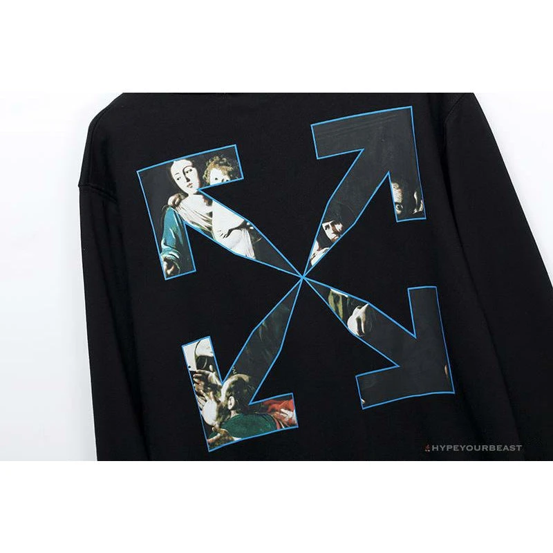 OFF-WHITE New Madonna Painting Cotton Terry Long Sleeve Shirt 'BLACK' 7 OFF-WHITE New Madonna Painting Cotton Terry Long Sleeve Shirt 'BLACK' - Image 7