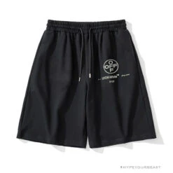 OFF-WHITE 99 X Pink Arrow Shorts 'BLACK'