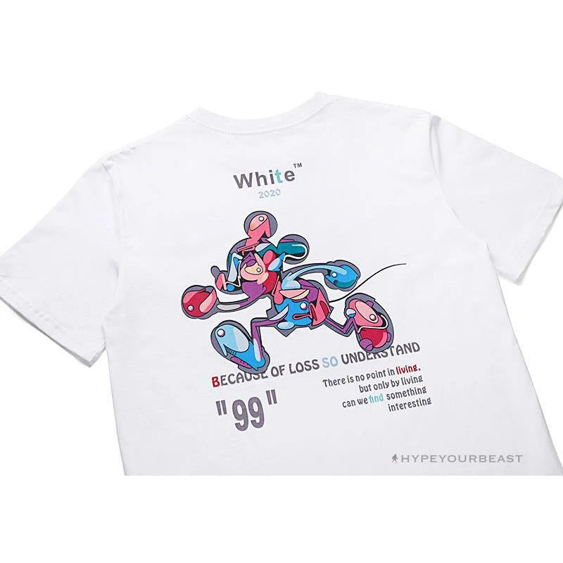 OFF-WHITE Joint Running Mickey Mouse Arrow Tee Shirt 'WHITE' 8 OFF-WHITE Joint Running Mickey Mouse Arrow Tee Shirt 'WHITE' - Image 8