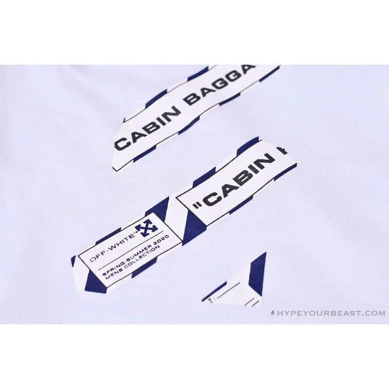 OFF-WHITE Cabin Baggage Shorts 'WHITE' 6 OFF-WHITE Cabin Baggage Shorts 'WHITE' - Image 6