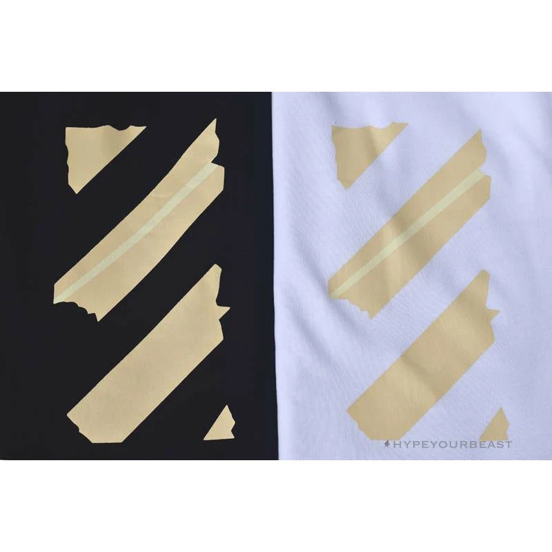 OFF-WHITE Explosive Strip Basic Arrow Shorts 'WHITE' 2 OFF-WHITE Explosive Strip Basic Arrow Shorts 'WHITE' - Image 2