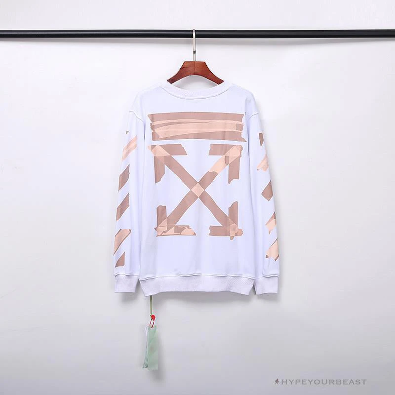 OFF-WHITE Rubber Strip Arrow Long Sleeve Shirt 'WHITE' 2 OFF-WHITE Rubber Strip Arrow Long Sleeve Shirt 'WHITE' - Image 2