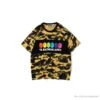 BAPE KIDS Color Ape Head Camouflage Tee Shirt 'YELLOW'