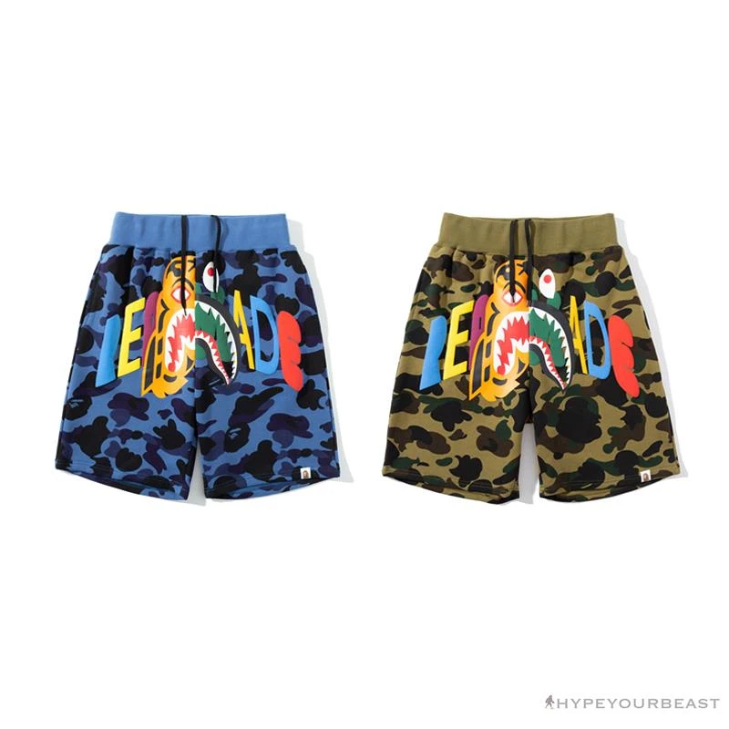 BAPE X READYMADE Tiger Head Foam Camouflage Shorts 'BLUE' 18 BAPE X READYMADE Tiger Head Foam Camouflage Shorts 'BLUE' - Image 18