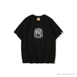 BAPE Baby Milo Sesame Street Plain Tee Shirt 'BLACK'