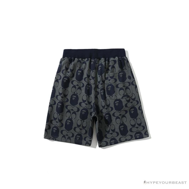 BAPE X COACH Co-Branded Dark-Blue Shorts 2 BAPE X COACH Co-Branded Dark-Blue Shorts - Image 2