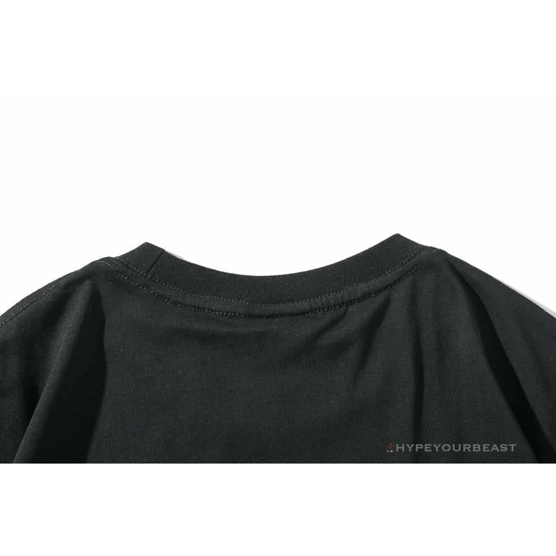 BAPE Messy Letters Upside Down Little Ape Head Tee Shirt 'BLACK' 3 BAPE Messy Letters Upside Down Little Ape Head Tee Shirt 'BLACK' - Image 3