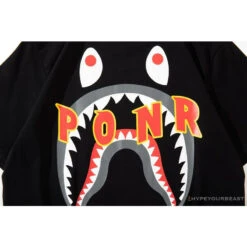 BAPE Shark Head PONR Tee Shirt 'BLACK' 18 BAPE Shark Head PONR Tee Shirt 'BLACK' -Fusion Wear Shop 8dc823a6